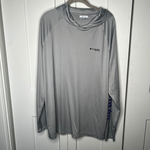 Columbia PFG Terminal Tackle Hooded Long Sleeve Shirt Men's Size Large - Picture 1 of 6